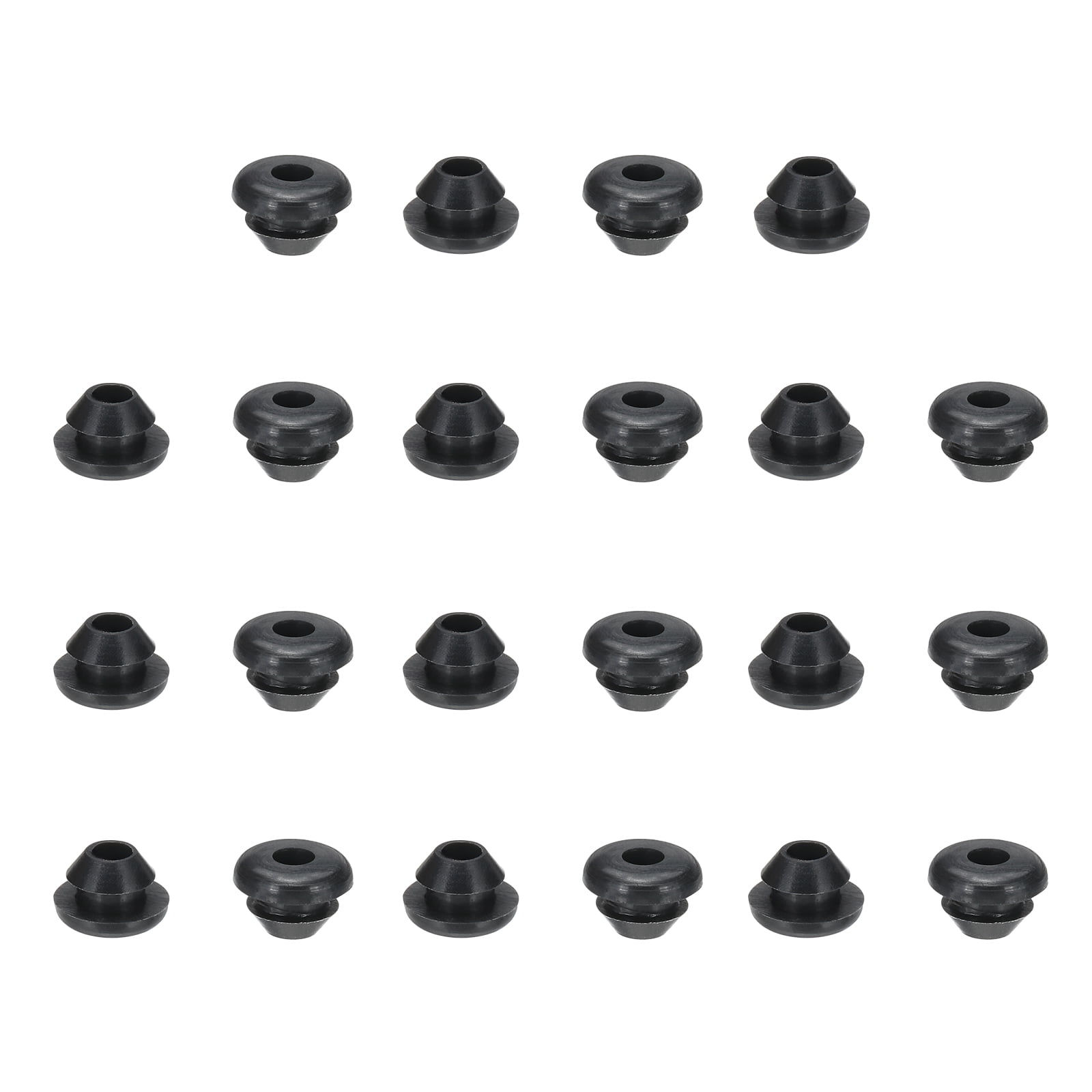 Uxcell 16 Pcs T-Type Rubber Grommets, 14mm Mounting Hole Diameter, Black Firewall/Cable Hole Plugs 6 thumbnail image