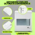 thumbnail image 3 of Deep Chest Freezer Mini Freezers Top Open Door Wide Temp Range Two Removable Baskets New White, 3 of 7