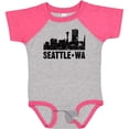 thumbnail image 3 of Inktastic Seattle Skyline Grunge Boys or Girls Baby Bodysuit, 3 of 5