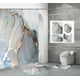 thumbnail image 4 of Cortina de ducha de poliéster impermeable con impresión digital HD para baño, cortinas divisorias de mármol, 4 of 5