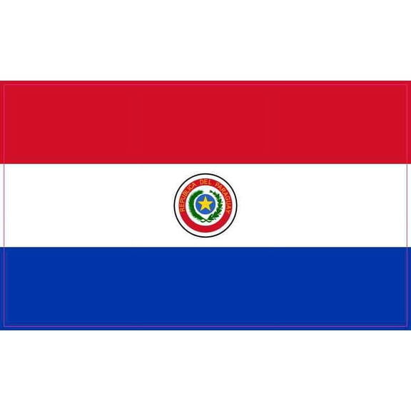 5in x 3in Paraguay Flag Magnet Magnetic Vehicle Flags