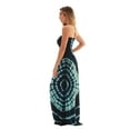 thumbnail image 2 of Riviera Sun Strapless Tube Maxi Dress Summer Dresses (Navy Turquoise, 3X), 2 of 3