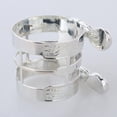 thumbnail image 4 of Ligadura de la boquilla Yuyangstore Saxofón Alto Plateado, 4 of 8