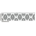 thumbnail image 3 of Ambesonne Ethnic Fabric by the Yard Upholstery, Mandala Art Lotus Flower, 10 Yards, White and Charcoal Grey, 3 of 5