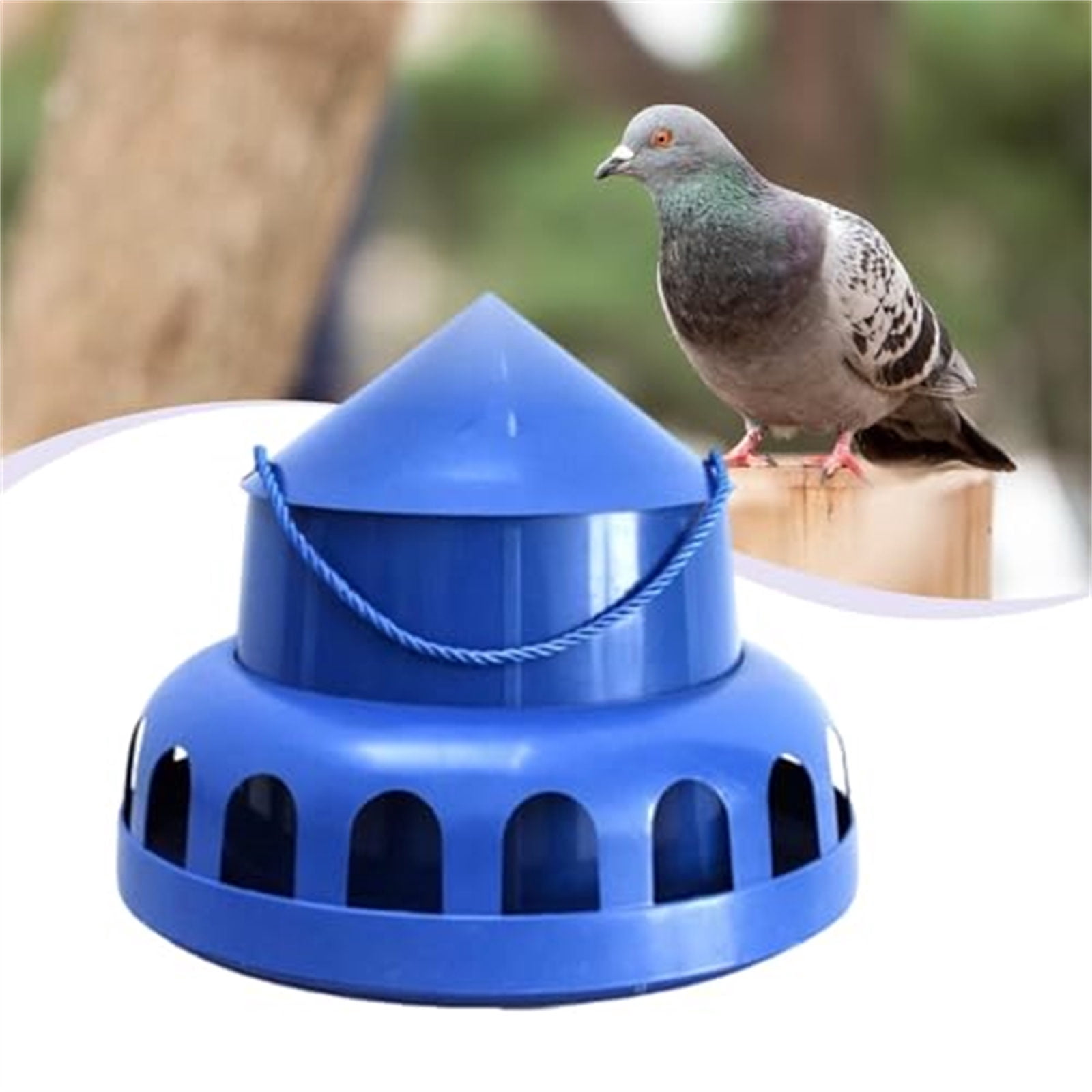 Automatic Pigeons Feed Dispenser LeakProof Bird Feeder for Efficient Feeding Reduces Waste Poultry Coops Feeding Device
