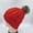 Red, variant on Women's Winter Soft Knit Beanie Hat with Faux Fur Pom Pom Warm Skull Cap Beanies for Women Thick Warm Ear Protection Hood Black