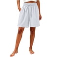 thumbnail image 2 of Aimik Women's Relaxed Shorts Elastic Waist Sports Shorts with Drawstring Summer Loose Fit Shorts, 2 of 6