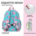 thumbnail image 5 of Farm Animal Cartoon Watercolor Backpack - Waterproof Lightweight Book Bag with Chest Strap & Side Pockets for Daily Commute, 5 of 5