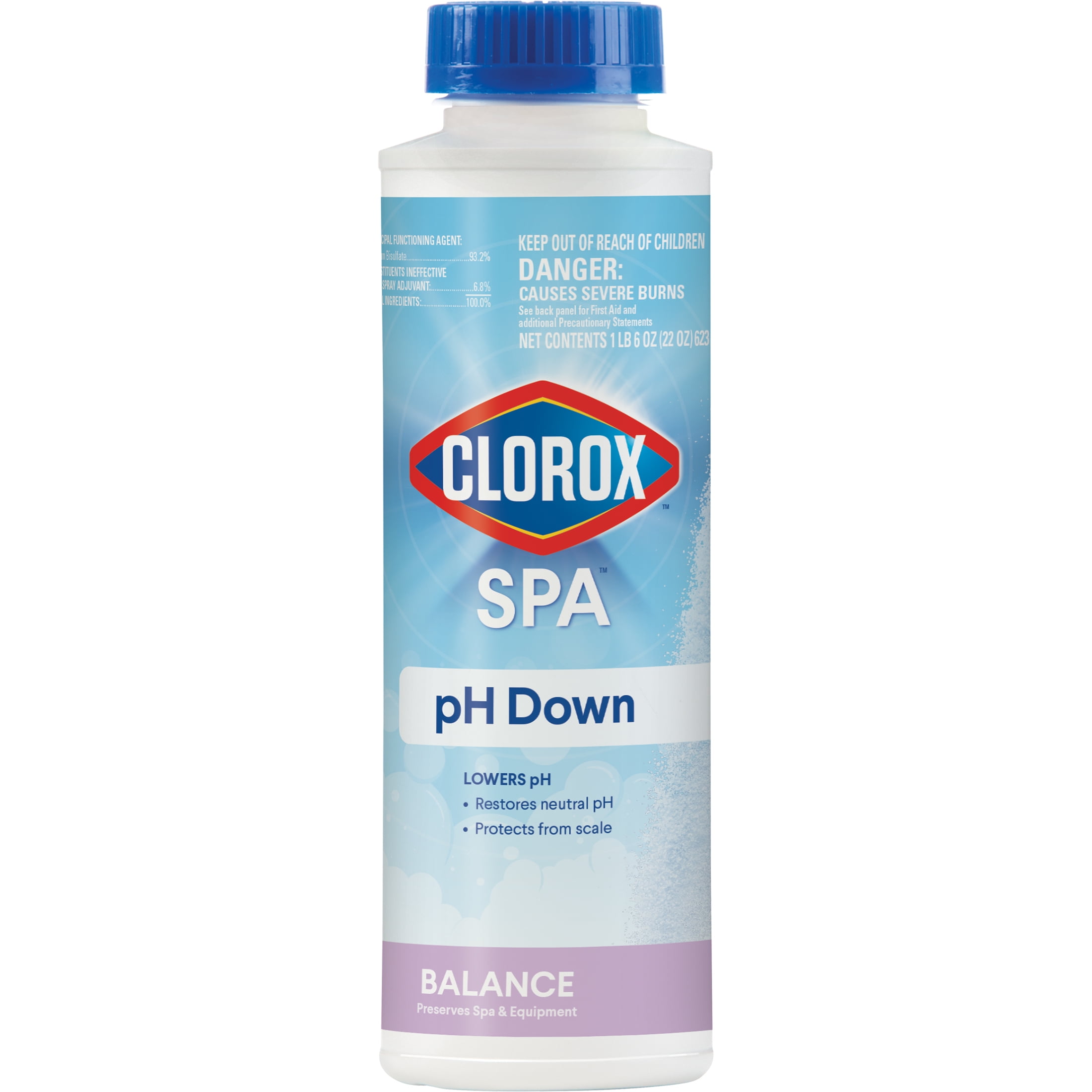 Clorox® Spa™ pH Down Decreaser for use in Spas and Hot Tubs, 22oz