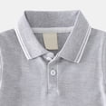 thumbnail image 5 of mgoYE Kids Boys Girls Short Sleeve School Uniform String Polo Shirts(Grey,5-6 Years), 5 of 5