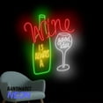 thumbnail image 2 of Handmadetneonsign Wine Is Always A Good Idea Neon Sign, Wine Led Sign, Wine Wall Decor, Wall Art 92251, 2 of 5