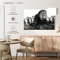 thumbnail image 5 of Elephant Stock Lion Among Sheep Wall Art - Horizontal Canvas Wall Art - Living Room Wall Decor - Animal Canvas - Gray And Black Decor By Zenzdesign - 45" x 30", 5 of 8