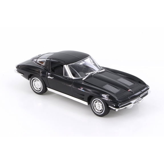1963 Chevy Corvette Hard Top, Black - Welly 24073/4D - 1/24 scale Diecast Model Toy Car (Brand New but NO BOX)