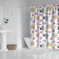 thumbnail image 2 of Pioneer Flower Floral Print Pattern Shower Curtain 84"x72", Bathroom Decorative Shower Curtain Set with 12 Hooks, Waterproof Washable, 2 of 6