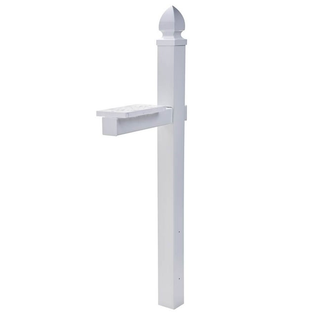 Gibraltar Mailboxes Boîte aux Lettres Décorative en Polycarbonate Blanc 4 x 4