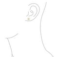 thumbnail image 6 of Bling Jewelry Womens Romantic Delicate Floral3D Carved Cream Off White Flower Rose Stud Earrings Rhodium Plated, 6 of 7