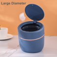 thumbnail image 3 of Desktop Mini Garbage Can Pop-up Lid Press Storage Bucket Cute Covered Household Miscellaneous Basket, 3 of 6