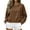 24# Brown, variant on Cropped Sweatshirt for Women Oversized Crewneck Long Sleeve Crop Pullover Casual Lightweight Boxy Sweater Black 2XL