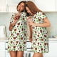 thumbnail image 4 of Easygdp Cute Bear Camisón de manga corta para mujer, informal, estampado, 4 of 6
