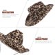 thumbnail image 3 of Sombrero con estampado de leopardo, sombrero con estampado animal, gorra de vaquera para fiesta, accesorio para mascaradas, actuación escénica para hombres y mujeres, 3 of 7