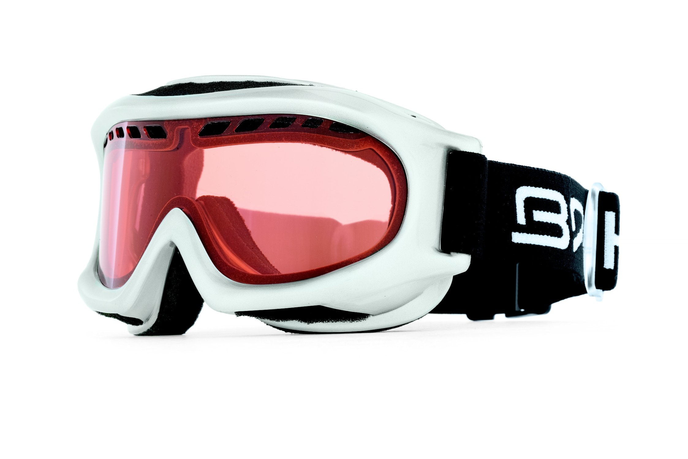 Briko Eyecon Silver Frame Red Matic Double Lens Ski Goggles