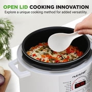 6 QT Electric Pressure Cooker - 9 Function Digital Countertop with Preset Cooking Modes, Adjustable Time & Temp Settings (White)