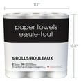 thumbnail image 4 of Black & White 6 Double Roll 90 Sheets 2-Ply Paper Towel, 4 of 5