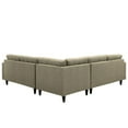 thumbnail image 3 of Modway Empress 3-Piece Fabric Sectional Sofa Set, Multiple Colors, 3 of 5
