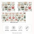 thumbnail image 2 of Yayeee Pillowcase Standard Size Set of 2 Satin Wrinkle Resistant Pillow Case, White Christmas Cups, 2 of 8
