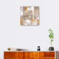 thumbnail image 3 of Cuadro Decorativo | Fine Art Tj | Icescape Resumen Gris Oro Ii Por Northern Lights - 127 x 127 cm, 3 of 4
