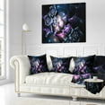 thumbnail image 2 of Designart Glowing Bouquet of Beautiful Roses - Abstract Throw Pillow - 18x18, 2 of 4