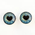 thumbnail image 3 of Light Blue Heart Pupil Sew-On Button Glass Eyes, 3 of 8