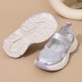 thumbnail image 5 of Girls Sneakers Kids Tennis Shoes with Non-Slip Sole Lightweight Breathable Athletic Sports Running Shoes for Toddler/Little Kid/Big Kid Light Purple 29, 5 of 7