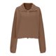 thumbnail image 5 of Sudadera con capucha gris con cremallera,Sudadera polar con media cremallera para mujer, cuello alto, poliéster, manga larga, informal, para usar en casa, sopatenor, 5 of 8