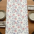 thumbnail image 5 of Table Runners 70 Inches Long Dress Scarves, Red Blue Spring Floral Farmhouse Coffee/Dining/Kitchen Table Decor, Holiday Table Runner, Flowers Leaves Pastoral Botanical 13x70 Inch, 5 of 9