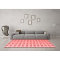 thumbnail image 3 of Ahgly Company Indoor Round Solid Red Modern Area Rugs, 6' Round, 3 of 4