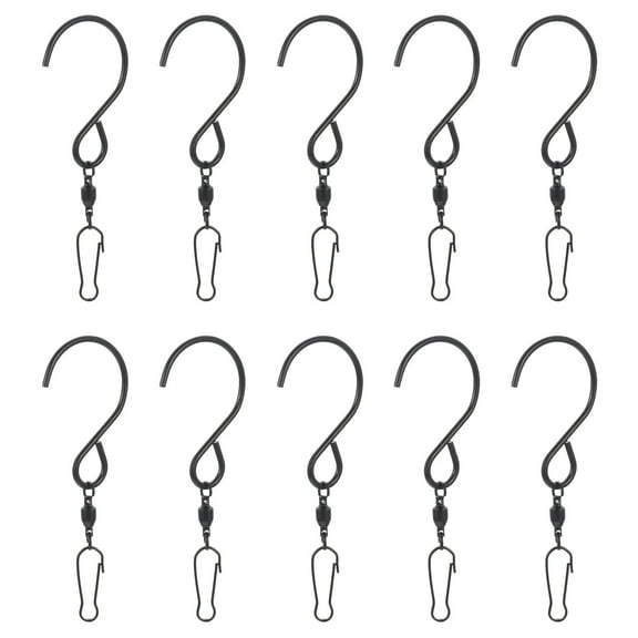 Monyance wind chimes hangers Hooks Hook Wind Hanging Swivel S Chime Hanger Metal Plant Rotating Windsock Bell Spinners Ornament Clip(3.15X1.18X0.16Inches)