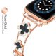 thumbnail image 4 of Oro rosa Lindo lujo Metal Diamante Slim Glitter Apple Watch Band 38 mm 40 mm 42 mm iwatch se Series 6/5/4/3, Apple Watch Series 7 Bling, Apple Watch se Series 3 38 mm Band para mujer, 4 of 5