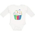 thumbnail image 3 of Inktastic 1st Birthday cupcake Boys or Girls Long Sleeve Baby Bodysuit, 3 of 5