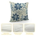 thumbnail image 4 of ARISTURING Navy Blue Beige Dahlia Pillow Covers Rustic Geometric Flower Outdoor Cream Decorative Throw Pillows Summer Floral Farmhouse Pillowcases Cushion Case Decor for Home Sofa Couch Bed, 4 of 5