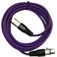 thumbnail image 3 of Seismic Audio SAXLX-6, 6 Pack of Purple 6 Foot XLR Patch Cables, 3 of 3