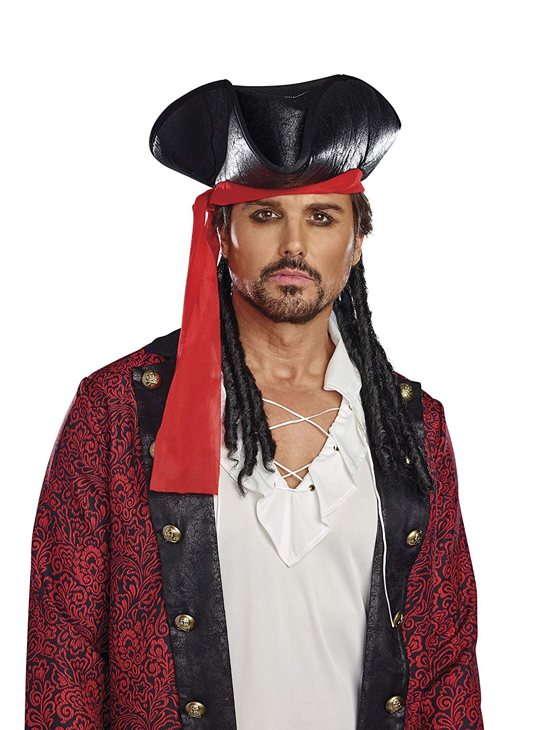 Dreamgirl Men S Pirate Hat Black O S