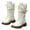 White, variant on Girls' Boots Lace Up Combat Boots Mid Calf Boots PU Leather Side Zipper Punk Goth Girls Riding Boots (Toddler/Little Kid/Big Kid),11