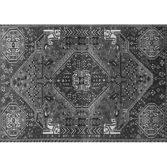 Ahgly Company Indoor Rectangle Persian Gray Traditional Area Rugs, 2' x 5'