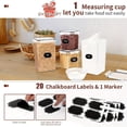 thumbnail image 2 of Recipiente grande sellado para almacenar alimentos con tapa, paquete de 10 unidades para almacenar granos, organizador de despensa sin BPA para almacenar harina, azúcar y arroz, con taza medidora,, 2 of 7