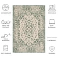 thumbnail image 6 of Safavieh Courtyard Carleton Medallion Indoor/Outdoor Area Rug, Beige/Dark Green, 2'7" x 5', 6 of 10