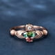 thumbnail image 1 of Elegant Heart-Shaped Zircon Eternity Wedding Ring - 18K Gold Plated Engagement Promise Ring for Women - Perfect for Brides and Bride-to-Be, 1 of 5