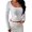 White, variant on EDFBUYKRS Womens Long Sleeve Shirts Dressy Casual Floral Blouses Loose Tunic Tops for Fall Winter Spring S