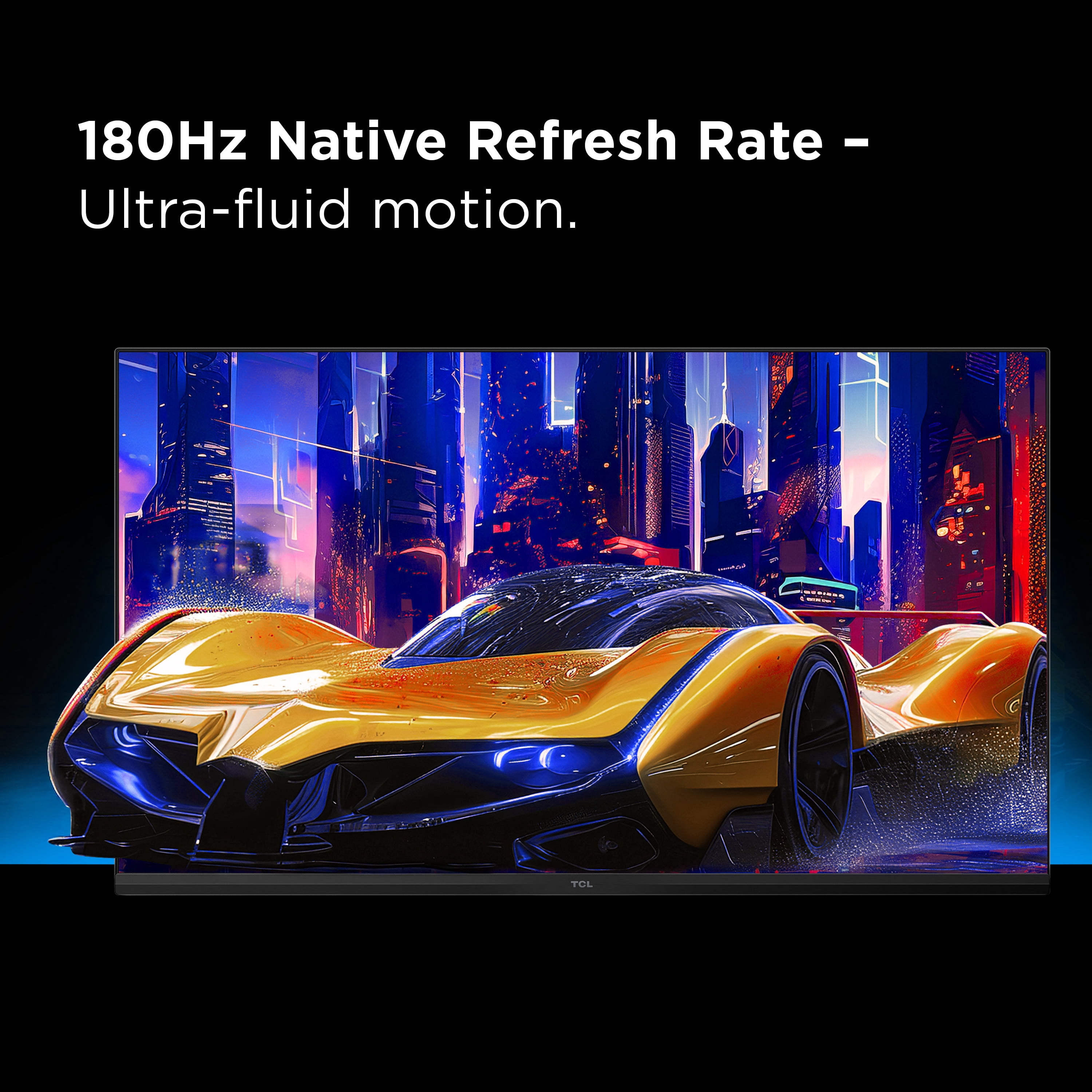 TCL 32” G64 Series QHD HDR QD-Mini LED Gaming Monitor, 180Hz Refresh Rate, LD336 Precise Dimming Series, HDR600 Brightness, 1ms, AMD FreeSync