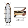thumbnail image 4 of HELLHERO Ironing Board Cover Home Protective Cover Hook and Loop 3 Fasteners Tiger Stripe Pattern Stretch Fit for Household Items, 4 of 5